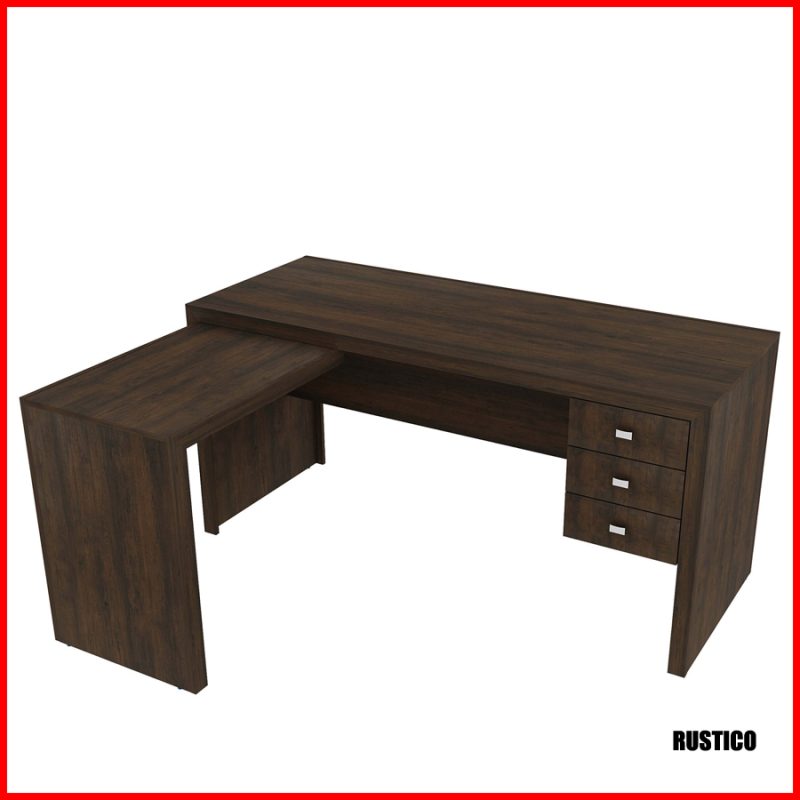 Escritorio esquinero 3 cajones - ME 4106