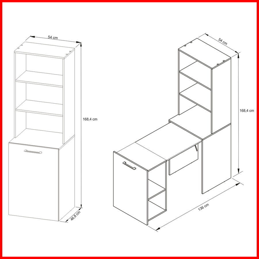 Mesa multifuncion desayunador - ME 4171 - Imagen 10