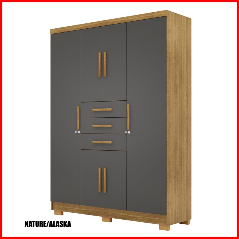 Placard 6 puertas 3 cajones - Taurus 10020